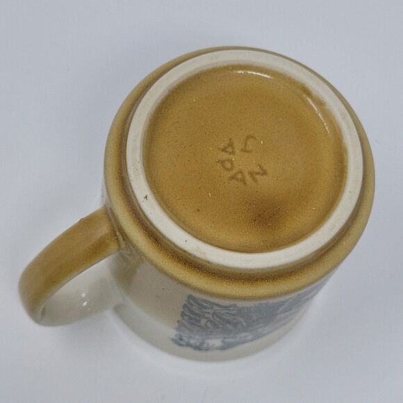 Vintage Retro Raccoon Wildlife Coffee Mug Tea Cup Japan 14 oz Brown White - Picture 6 of 11